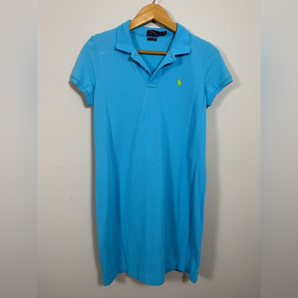 Women's Polo Ralph Lauren  Blue Shirt Dress Size L